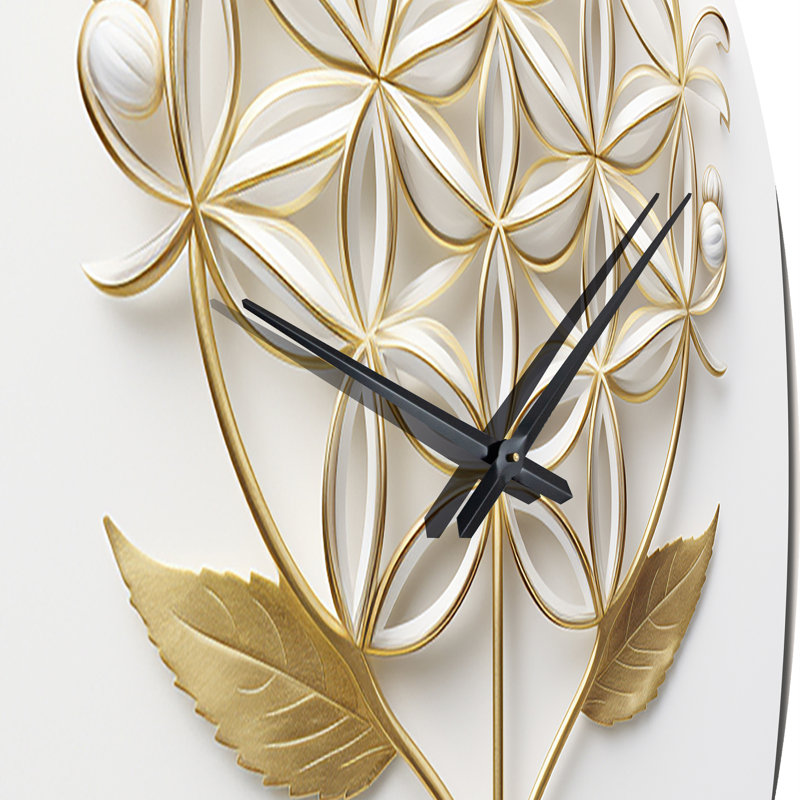 Crystofer Metal Wall Clock, Large