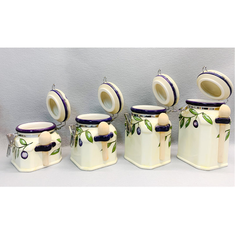 Ceramic / Porcelain Canister - Set of 4