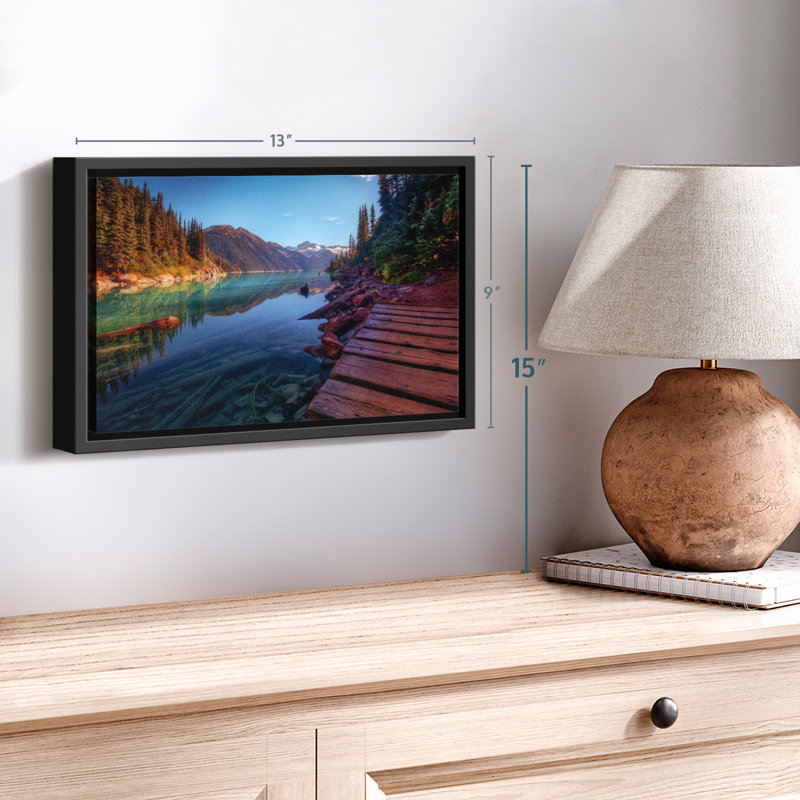 Impression sur toile Mountain Lake, H 9 po x l 13 po