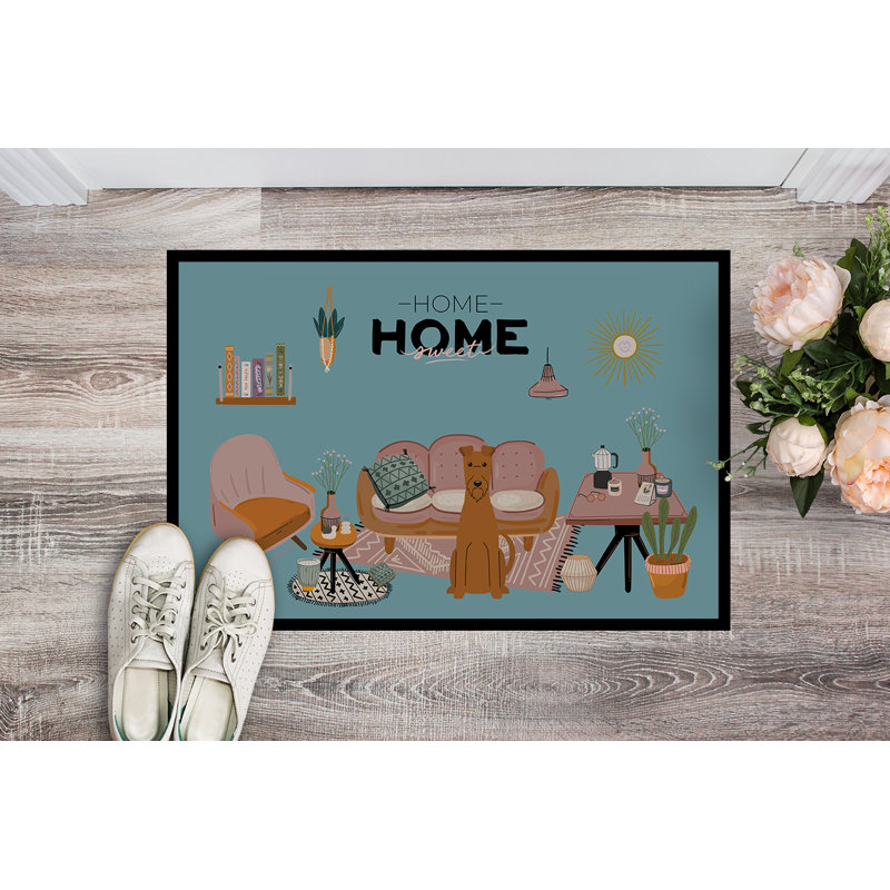 Guerline Non-Slip Outdoor Doormat, Irish Terrier