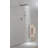 Shower System With Shower Head, Hand Shower, Hose, Valve Trim, Lever Handles And Niche-126529188