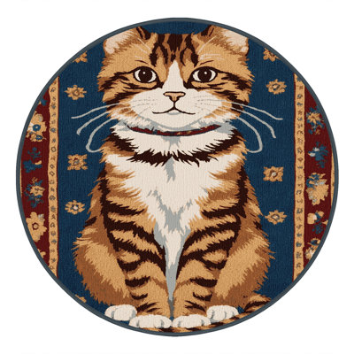 Washable Kinkalow Cats Area Rug