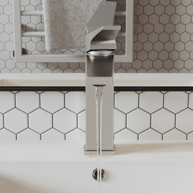 Voltaire Single Hole, Single-Handle, Bathroom Faucet, Brushed Nickel