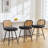 Upholstered Swivel Counter Stool With Rattan Backrest-106484844-106484845