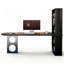 Black Rectangular Solid Wood desk-1454970190