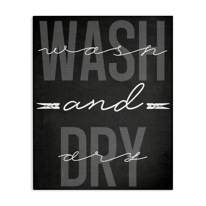 Toile noire Wash And Dry, design par Marcus Prime