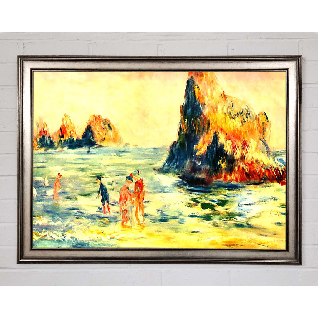 Renoir Rock Cliffs In Guernsey - Einzelner Bilderrahmen Kunstdrucke