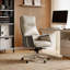 Ensemble de 3 chaises de bureau en cuir