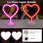 Ensemble de 2 décorations lumineuses à DEL pour la Saint-Valentin
