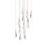 Hibiscus 13 Light Crystal LED Multi-Light Pendant-1972652398