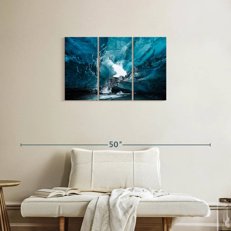 Grotte glaciaire Alvord Watnajokull, H 20 po x l 33 po