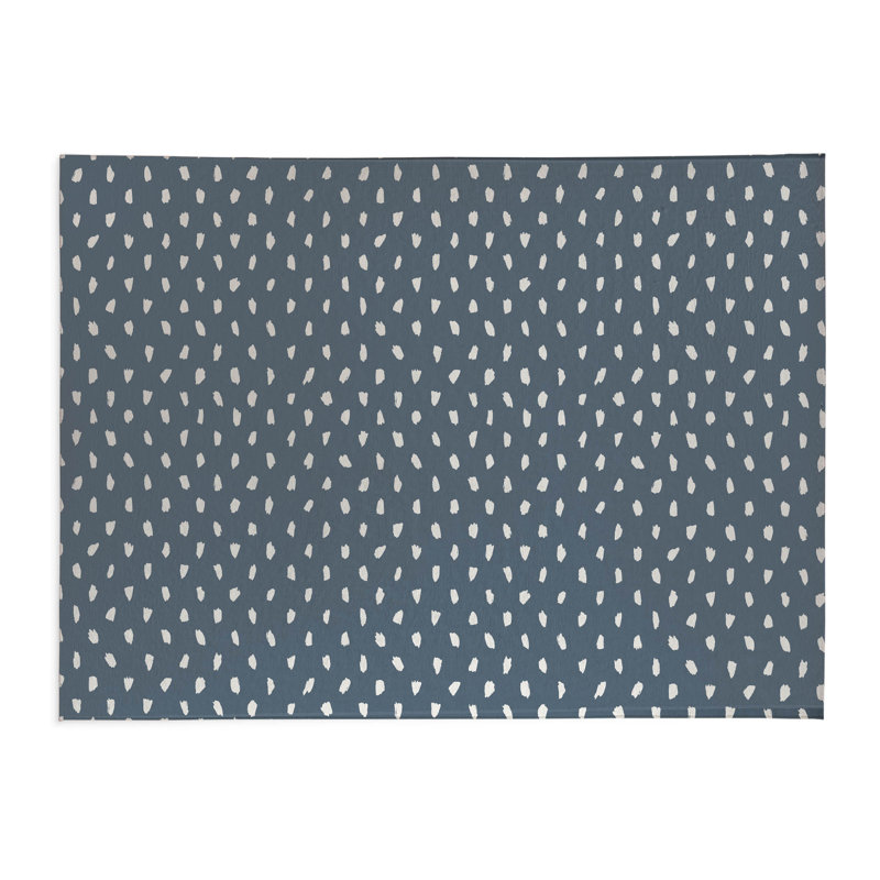 Splat Point Chimi Indoor Doormat, Bleu, L 60 po x L 84 po