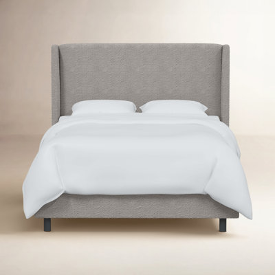 Tilly Linen Upholstered Wingback Bed