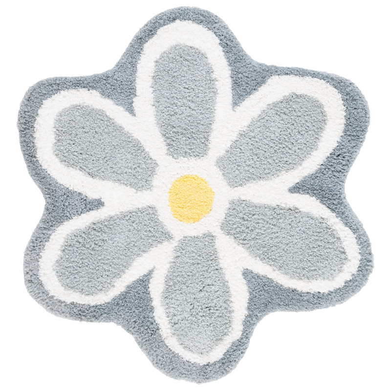 Tapis ivoire / gris Kandida Novelty 902, Rond 5 pi