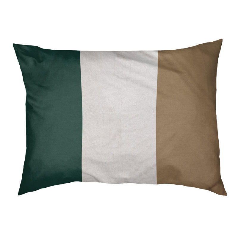 Coussin Atlanta, Medium (28" W x 18" D x 6" H), Green/Gold