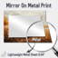 Windy Meadow Prairie Leaves II - Art mural miroir décoratif floral - imprimé sur métal-386279769
