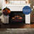 Country Living Infrared Electric Log Set Heater - Faux Logs Insert with Flickering Flames