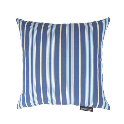 Striped Outdoor Reversible Throw Pillow