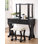 Ensemble coiffeuse avec tabouret et miroir Potterville