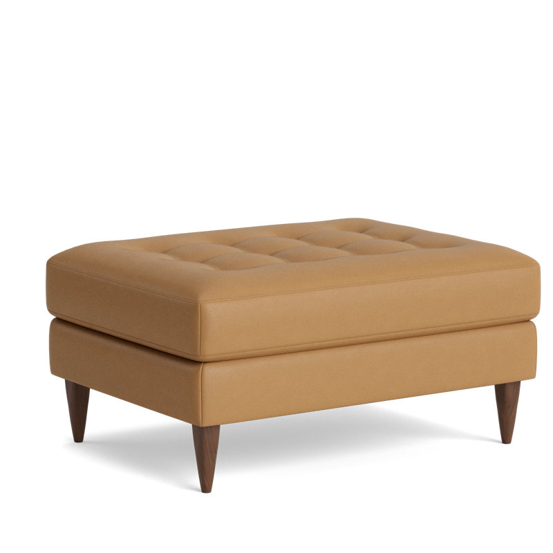 MCM Ottoman, Leather - Butterscotch