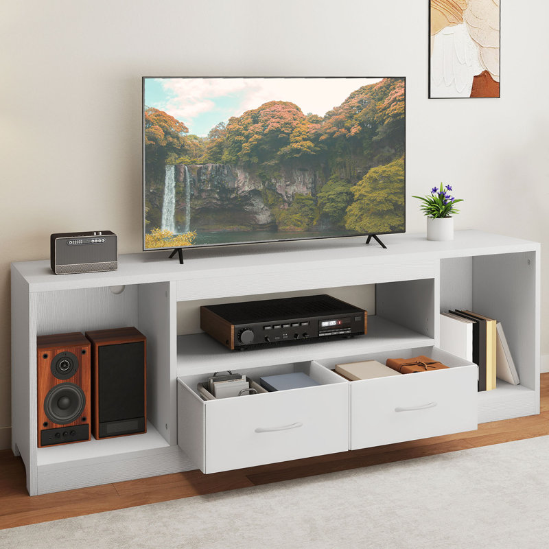 Unfinished TV Stand for TVs up to 65", White