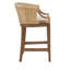 Tabouret de bar en saule tissé à la main d'une hauteur de 25 po