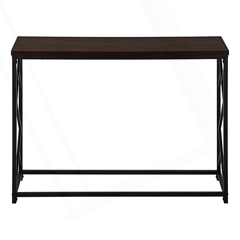 Table moderne étroite, canapé, table d'appoint, console, Espresso