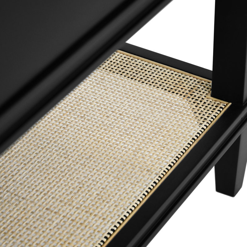 Cutler 36.5'' W Single Vanity, Matte Black/Ivory, 37"