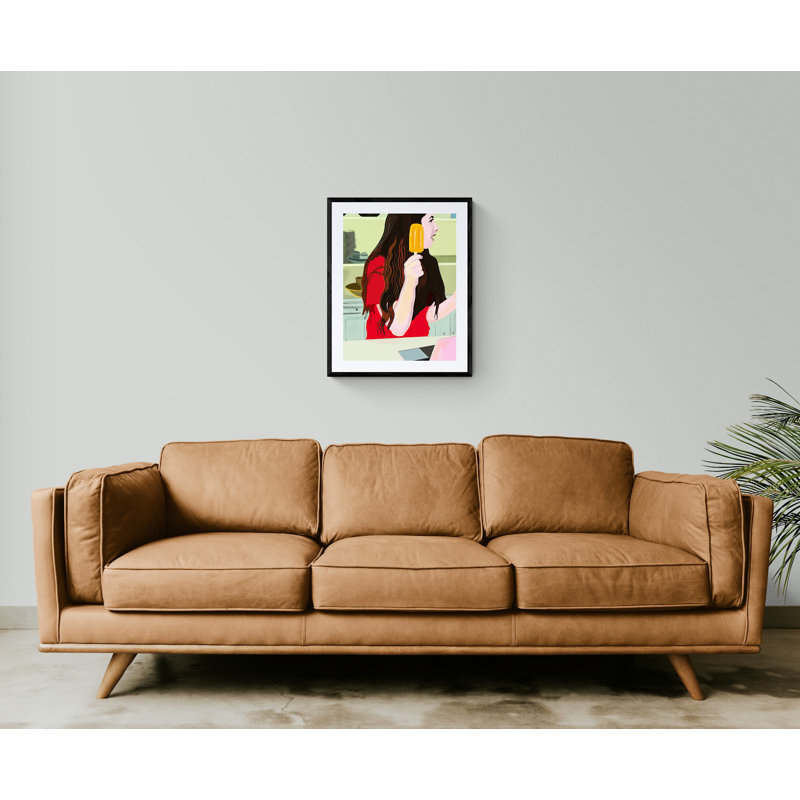 Orange Popsicle Print by Evan Sklar, 32" H x 24" W, Wrapped Canvas