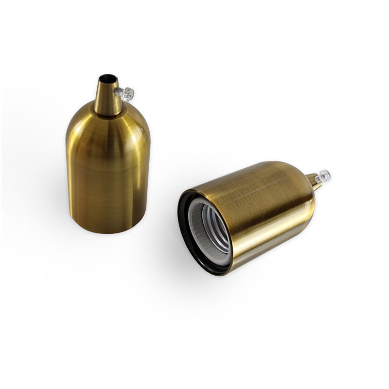 Alayssa E27 Lamp Industrial Retro Edison Bulb Socket For DIY Pendant Or Wall Light - Suitable For Lampshades Lamp Base Attachment