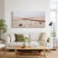 Dunes de sable avec route rouge et roches foncées, art mural sur toile-1095925650