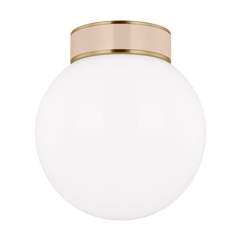 Monroe 1 - Light Flush Mount, Burnished Brass BLH