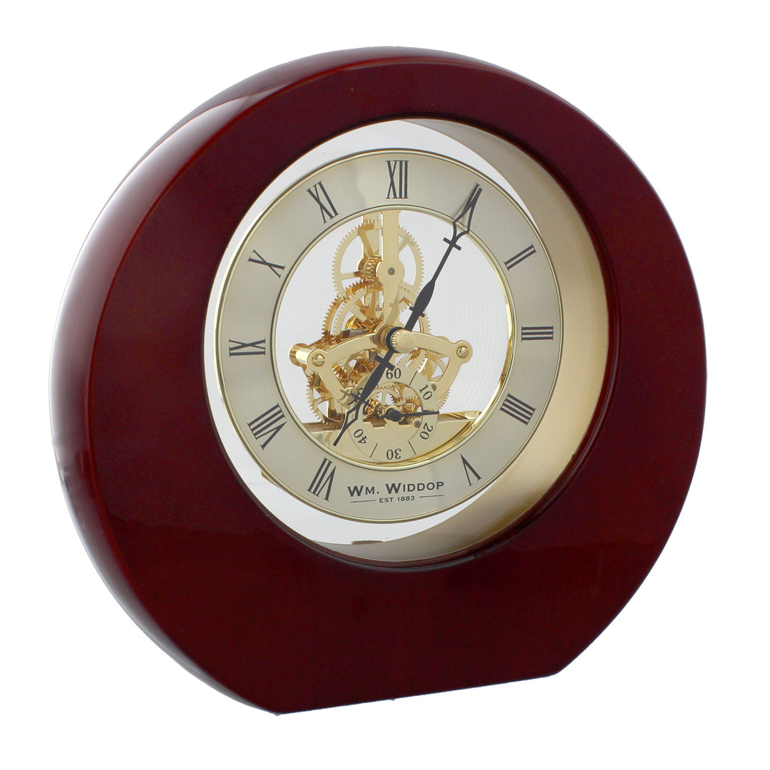 Roman Numeral Cherry Solid Wood Quartz movement / Crystal Tabletop Clock