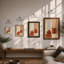 Ceramic Vessels Mid-Century - Framed Print-136906055-136906052
