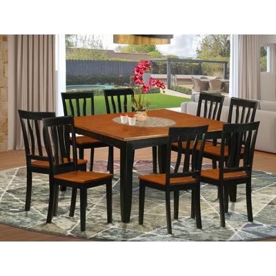 Teressa Solid Wood Dining Set by Alcott Hill