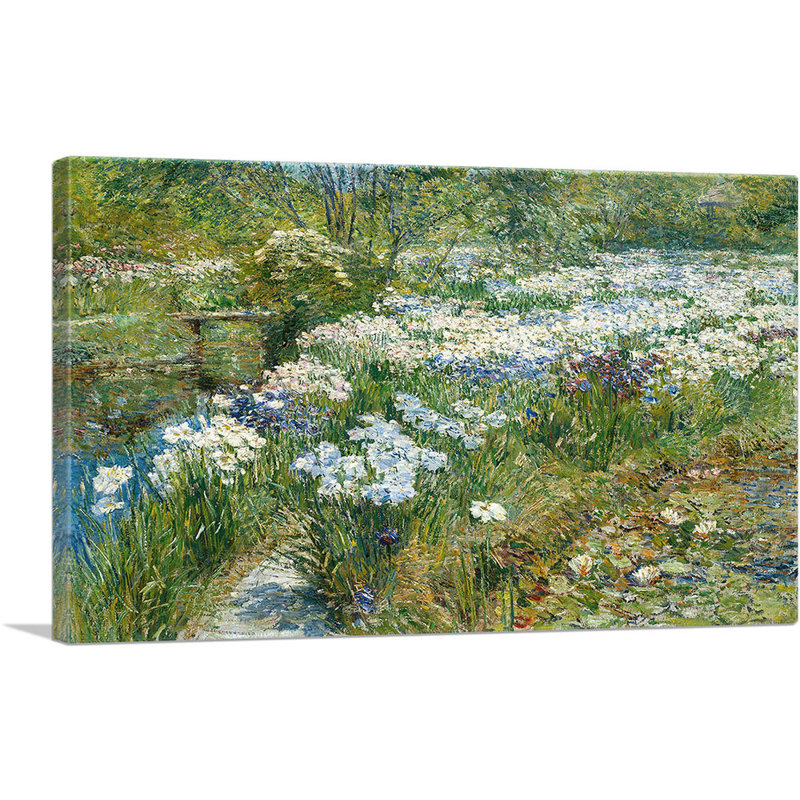 Le jardin d'eau - 1909, H 26 po x l 40 po x P 1,5 po