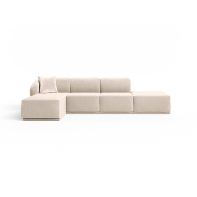 4 Seater Velvet Sofa & Chaise