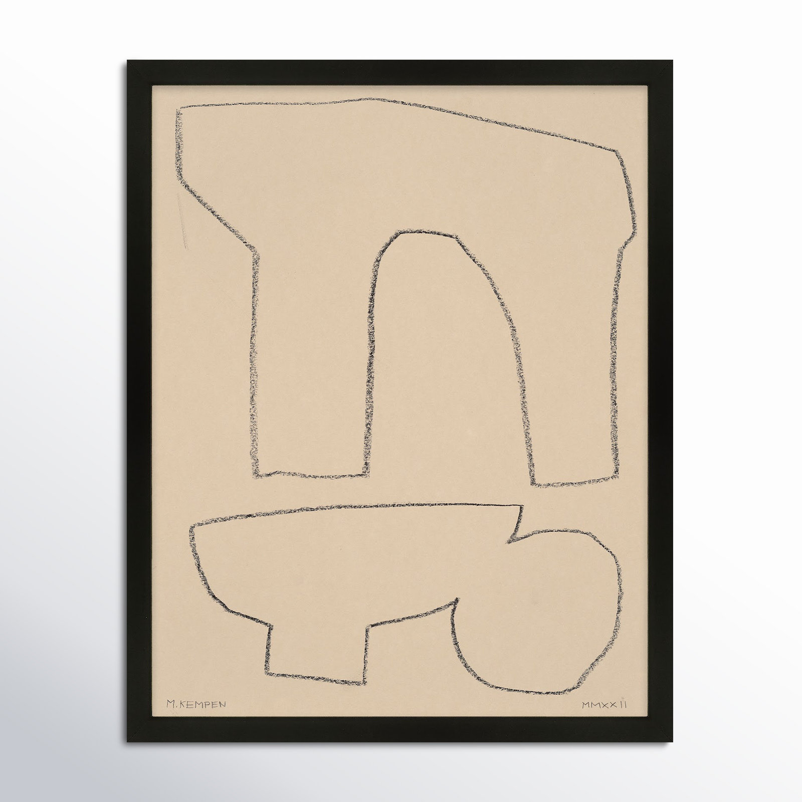 Outlines 2 by Michael Kempen, Black Framed, 40" W x 50" H