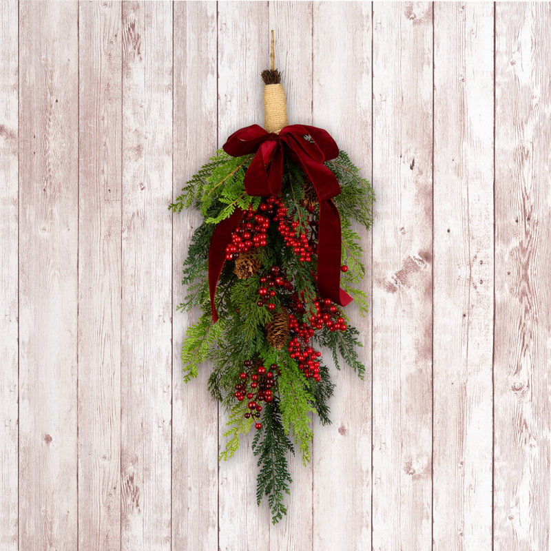 28 pouces Décorations en forme de larme « Joie de Noël »