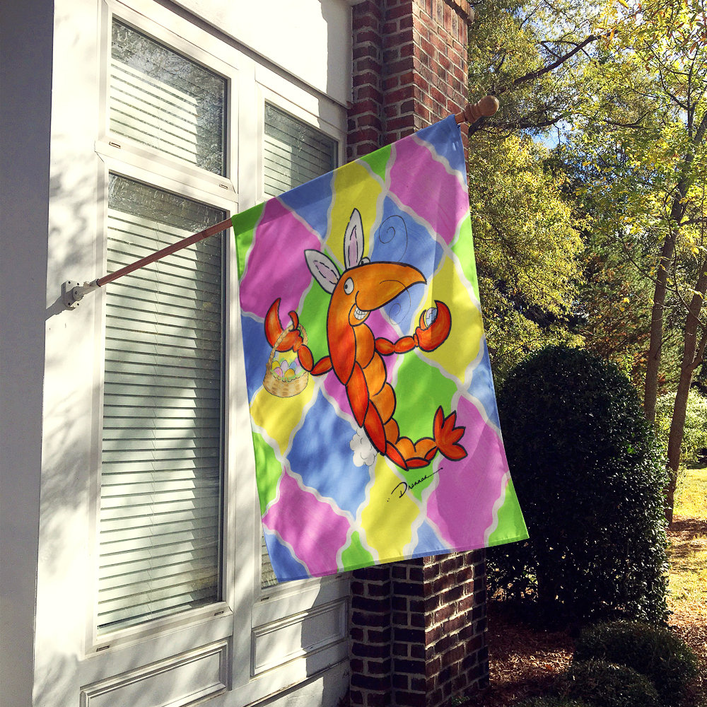 Vaghinag Double Sided 40'' H x 28'' W Polyester Easter House Flag The Holiday Aisle®