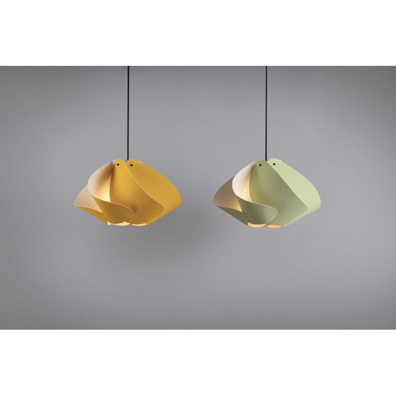 Luminaire suspendu Matilda, H 10,6 po x l 17,4 po x P 17,4 po, Pétrole clair