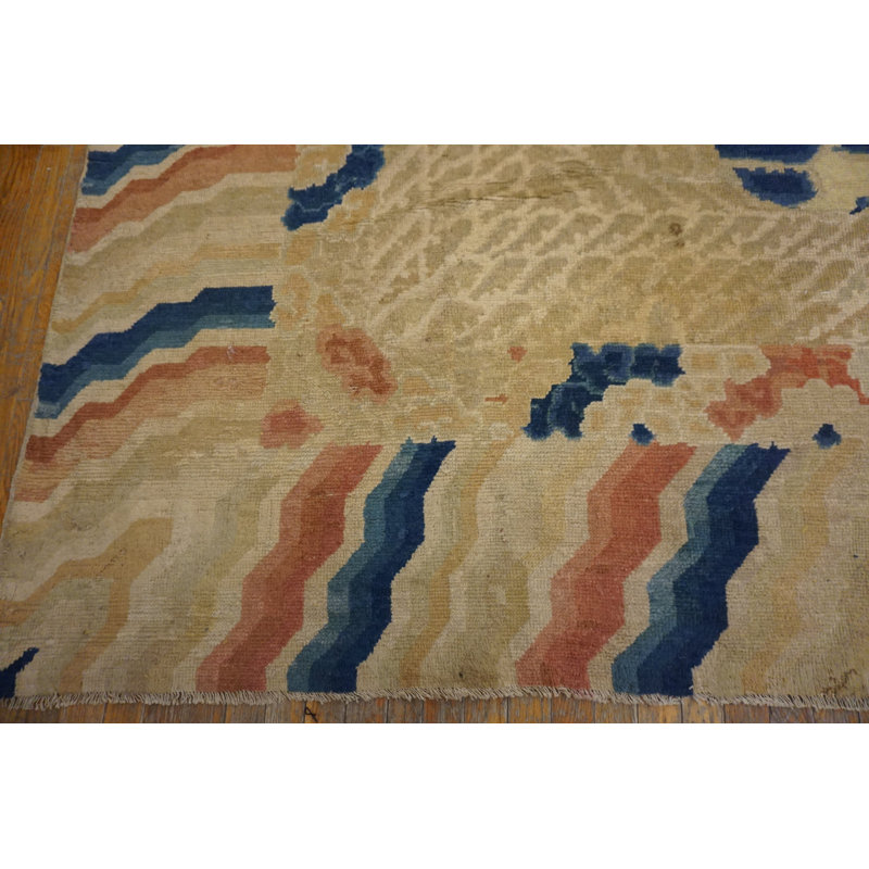Hand Knotted Wool Area Rug