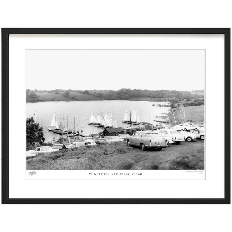 Winsford, Yachting C1960 - Single Picture Frame Print, 40cm H x 50cm W x 2.3cm D