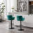 Adjustable Bar Stools with Backrest and Footrest, Set of 2-1137210521