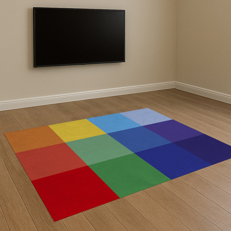 Geometric Area Rug, Runner 70 x 140 cm
