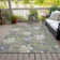 Machine Washable Indoor/Outdoor Cinead ACN1708 Gray Rug