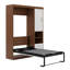 Lit escamotable simple avec armoire murale