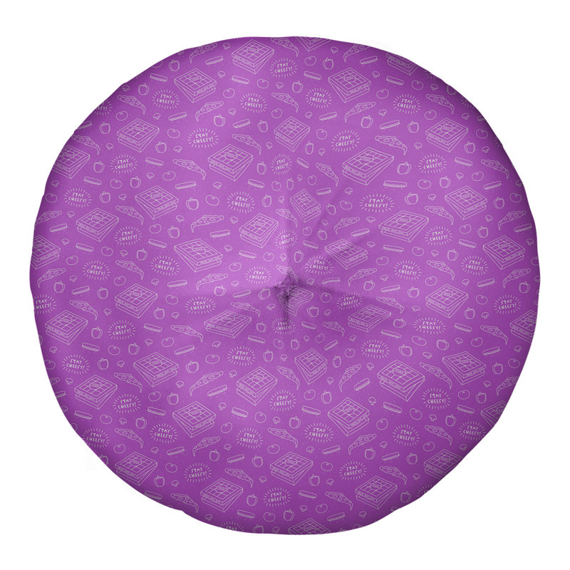 Coussin de sol Katelyn Elizabeth, 26 po x 26 po, Violet