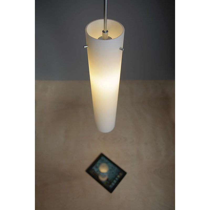 Luminaire suspendu simple Titan 2, Incandescent, Pavillon de 4,5 po, Chrome