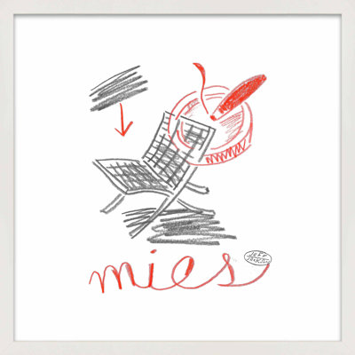 Chairs Mies Print by Jeff Jackson